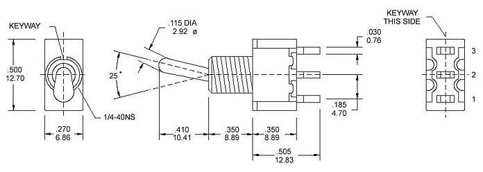 鈕子開關MTS-102 藍色