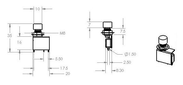 按鈕開關(guān)DS-428 帶微動(dòng) 無(wú)鎖復(fù)位按鈕開關(guān)