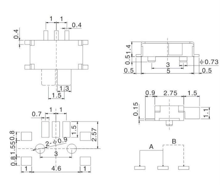 貼片開(kāi)關(guān)規(guī)格書 貼片開(kāi)關(guān)規(guī)格書