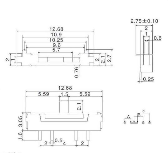 雙復(fù)位撥動(dòng)開(kāi)關(guān)規(guī)格書(shū) 雙復(fù)位撥動(dòng)開(kāi)關(guān)規(guī)格書(shū)