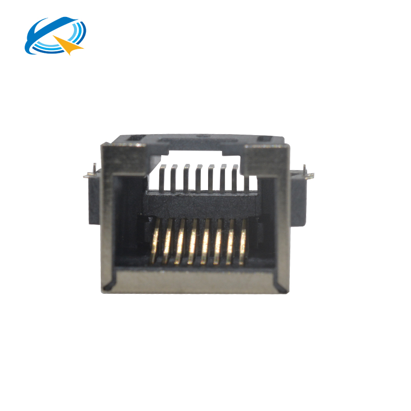 帶屏蔽的rj45網線插口母座