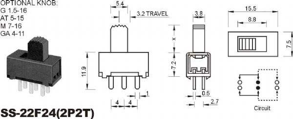 撥動開關結構圖 撥動開關結構圖