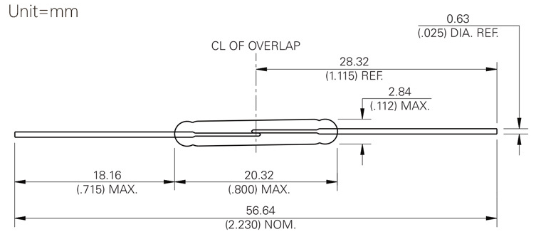 玻璃磁控開(kāi)關(guān)尺寸規(guī)格 玻璃磁控開(kāi)關(guān)尺寸規(guī)格