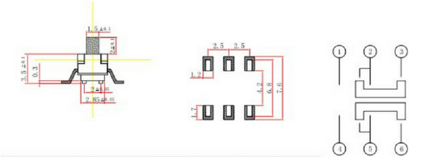 六腳撥動(dòng)開(kāi)關(guān)接線圖解 六腳撥動(dòng)開(kāi)關(guān)接線圖解