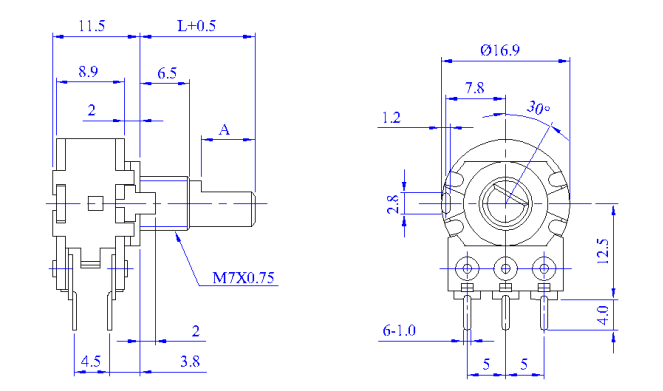 五腳點(diǎn)位器尺寸圖 五腳點(diǎn)位器尺寸圖