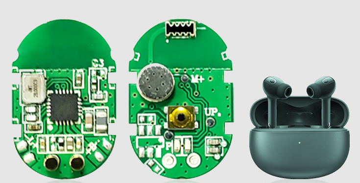 真藍(lán)牙耳機(jī)主板PCBA方案上的薄膜輕觸開(kāi)關(guān)應(yīng)用