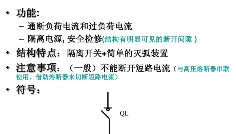 負荷開關符號