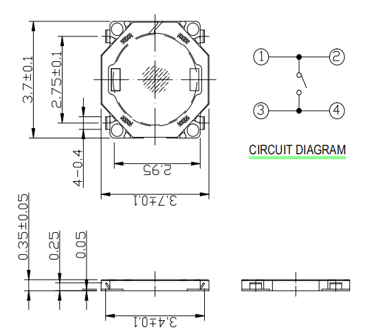 輕觸開關尺寸 輕觸開關尺寸
